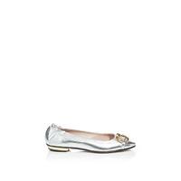 Online Exclusive - Embellished Leather Ballerina