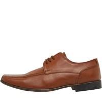 Onfire Mens Leather Lace Up Shoes Brown