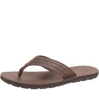 onfire mens leather toe post sandals brown