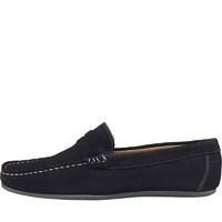 Onfire Mens Suede Loafer Shoes Navy