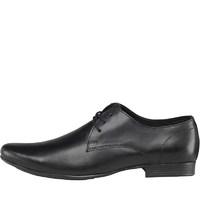 Onfire Mens Leather Derby Shoes Black