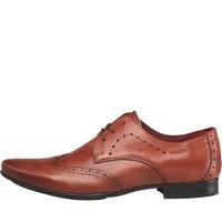 Onfire Mens Leather Wing Tipped Brogue Shoes Tan