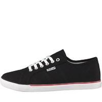 onfire mens canvas lace up pumps black