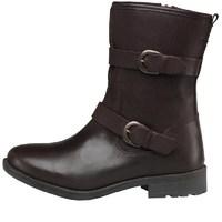 Onfire Womens Leather Buckle Boots Brown