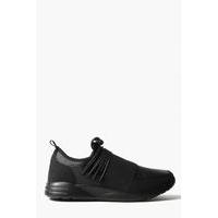 On Trainers with Elasticated Front - black