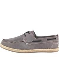 Onfire Mens Suede Rope Trim Boat Shoes Grey