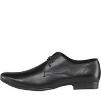 onfire mens leather derby shoes black