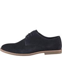 onfire mens suede derby shoes navy