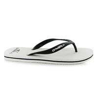 oneill logo flip flops mens