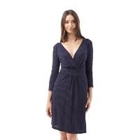 Onfire Womens 3/4 Sleeve AOP Dress Navy/Burgundy