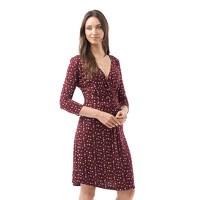 Onfire Womens 3/4 Sleeve AOP Dress Burgundy