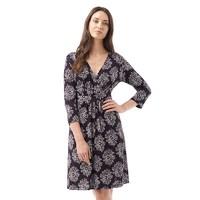 Onfire Womens 3/4 Sleeve AOP Dress Navy/Berry