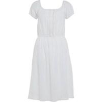 Onfire Womens Dobby Short Sleeved Dress White