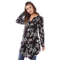 Only Womens Nova Long Tunic Shirt Total Eclipse