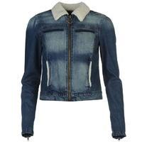 Only Keyla Shearling Denim Jacket