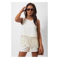 on the fringe boxy top amp shorts