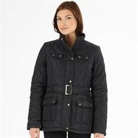 Onfire Womens Quilted Jacket Black