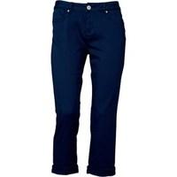 Onfire Womens Cropped Twill Trousers Navy