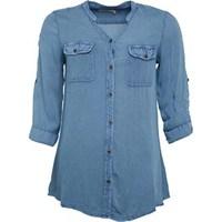 onfire womens 34 sleeve shirt blue