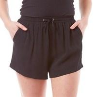 onfire womens tie waist shorts black