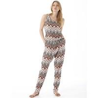 Only Womens Nova Urban Zig Zag Jumpsuit Peyote