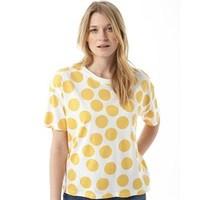 only womens dots top cloud dancer yolk