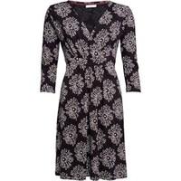 Onfire Womens 3/4 Sleeve AOP Dress Navy/Berry