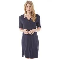 Only Womens Laurie Polo 2/4 Dress Total Eclipse