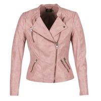 Only AVA women\'s Leather jacket in pink