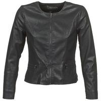 only aya womens leather jacket in black