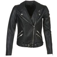 only sisse womens leather jacket in black