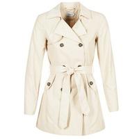 only maria long womens trench coat in beige