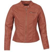 only new start biker womens leather jacket in red