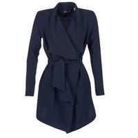 only runa womens trench coat in blue