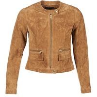 only paige womens leather jacket in brown