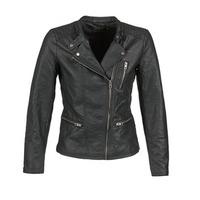 only freya womens leather jacket in black