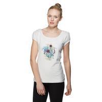 one earth womens posy tee white