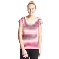 One Earth Women\'s Maria Striped Tee, Red