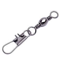 One Pack 100pcs Brass Barrel Swivel Connector Solid Rings Chain Fishing Accessory