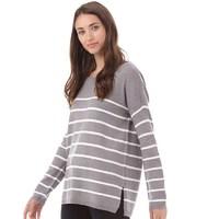 Onfire Womens Sweater Grey Melange/White