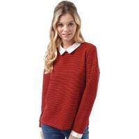 Only Womens Martha Long Sleeve Top High Risk Red