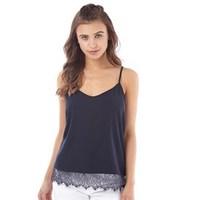 Only You Womens Lin Lace Singlet Top Night Sky