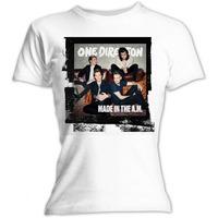 One Direction Women\'s Made In The A.m. Girls Jr Large White