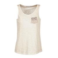 only viola womens vest top in beige