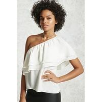 One-Shoulder Flounce Top