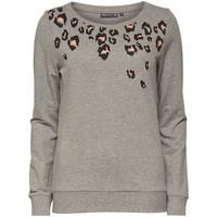Only Play Kendall Leopard Graphic Boat Neck Sweat women\'s Sweater in multicolour