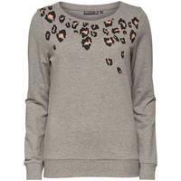 only play kendall leopard graphic boat neck sweat womens sweater in mu ...