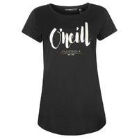 oneill logo short sleeve t shirt ladies