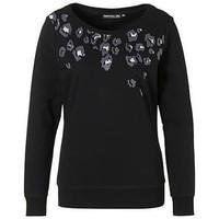 only play kendall leopard graphic boat neck sweat womens sweater in mu ...