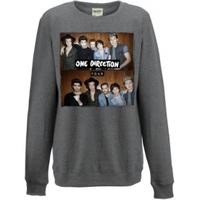 One Direction Four Ladies Grey Sweatshirt: Medium